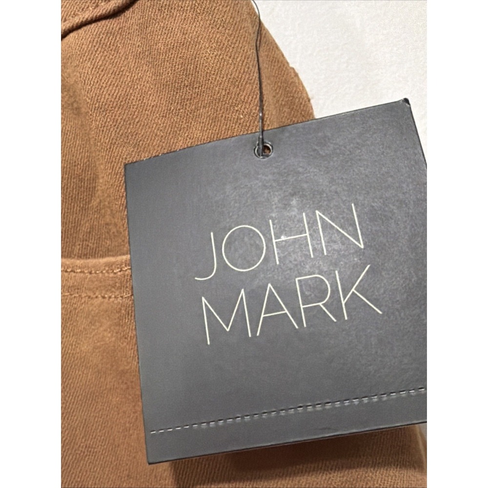 John Mark NWT Capri Woman's 6P Brown Button Up Pockets Stretch Cotton‎ Blend - Picture 3 of 11